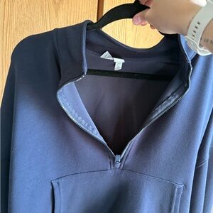 90 Degree By Reflex Midnight Blue Half-Zip Pullover